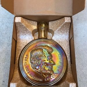 Wheaton glass presidential decanter abe Lincoln